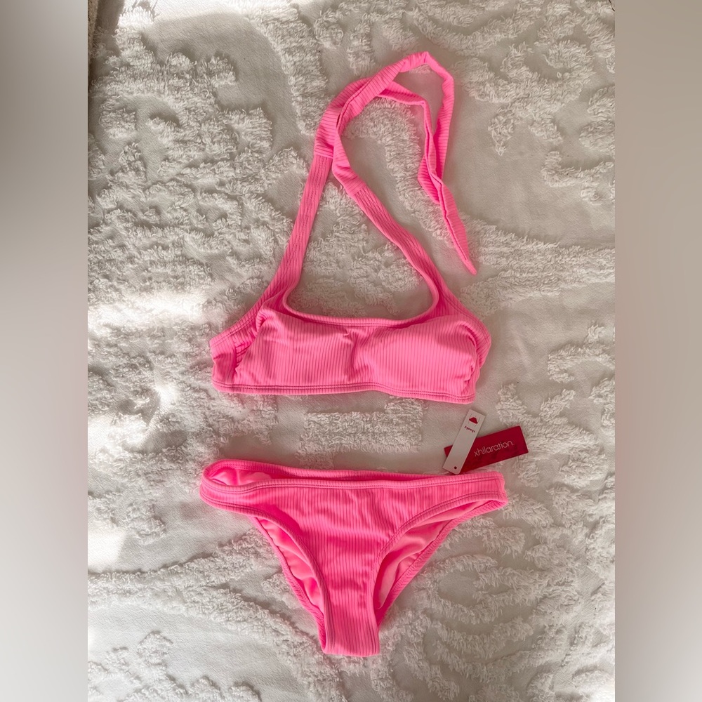 Xhilaration Hot Pink 2 Piece Bathing Suit